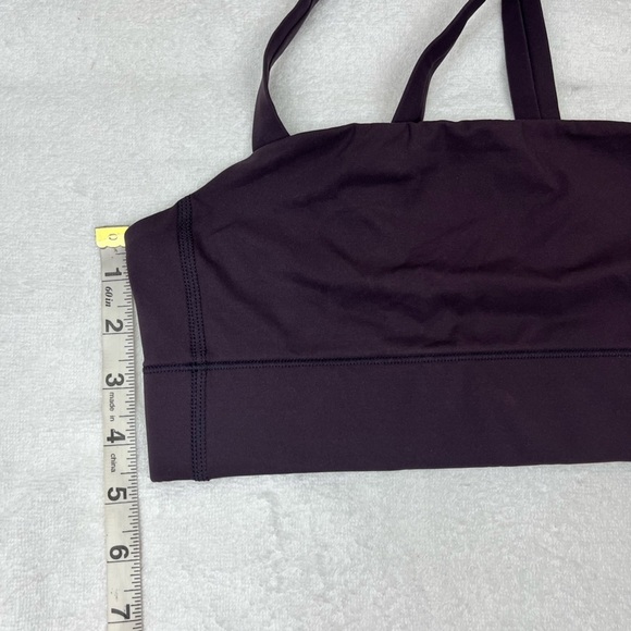 NWT Everlane The Perform Crossed Back Strap Cropped Top Eggplant Size XS - Picture 9 of 10